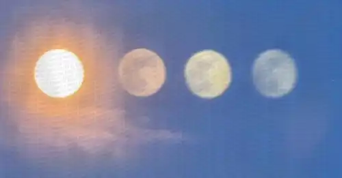 Мороз створив ілюзію кількох Місяців в небі над Україною.
