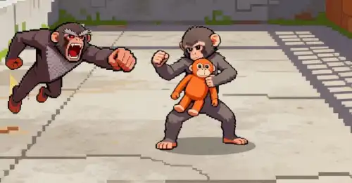 Панч, вірусна мавпа, у головній ролі безплатної онлайн-гри