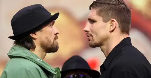 Усик і Верховен зустрілися поглядами вперше в Лондоні.