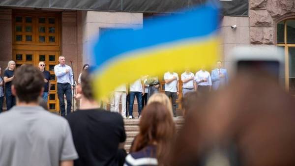 У Києві відзначили річницю підняття українського стяга