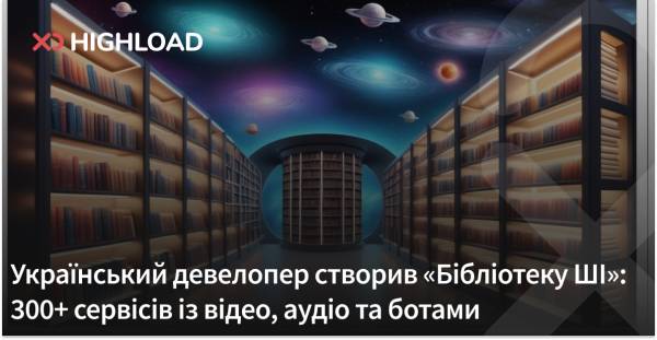 Український розробник започаткував “Бібліотеку ШІ”: понад 300 послуг для відео, аудіо та чат-ботів