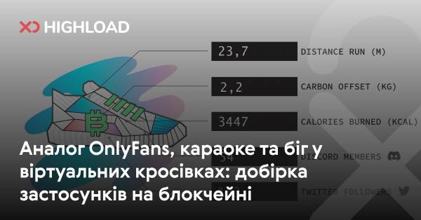 Схожий на OnlyFans додаток, NFT-кросівки STEPN: перелік застосунків на блокчейні