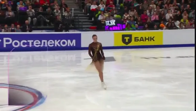Валієва під час виконання короткої програми