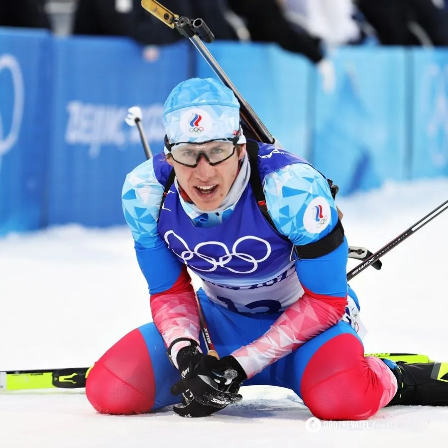 Біатлоніст Едуард Латипов на Олімпіаді.
