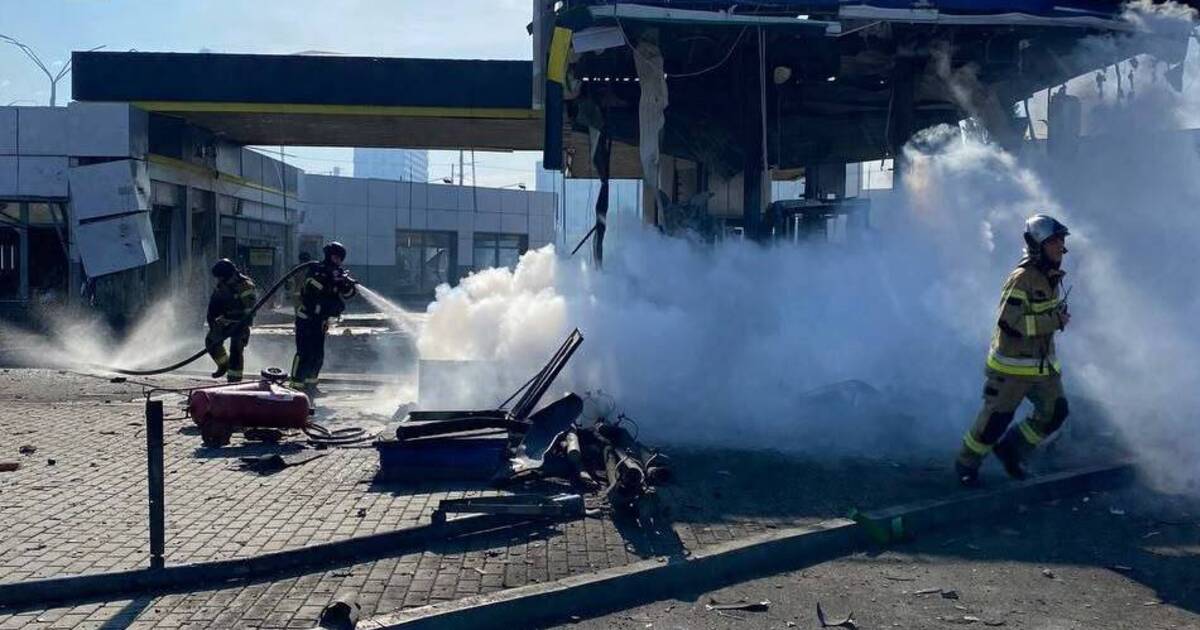 Наслідки удару РФ по АЗС у Києві 11 вересня 2026 року