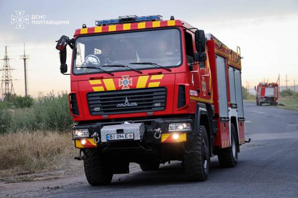 Наслідки нічної атаки по промисловому об'єкту на Полтавщині