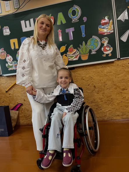 Першокласниця Вікторія Полюга
