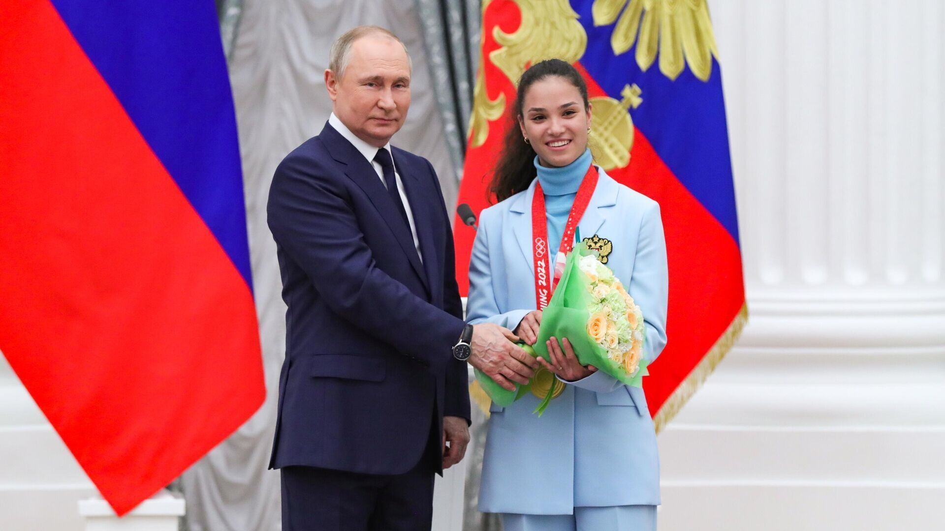 Вероніка Степанова та Володимир Путін.
